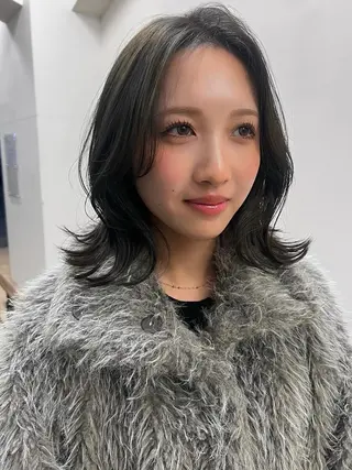 ミディアム カラー 有賀 颯天のヘアスタイル