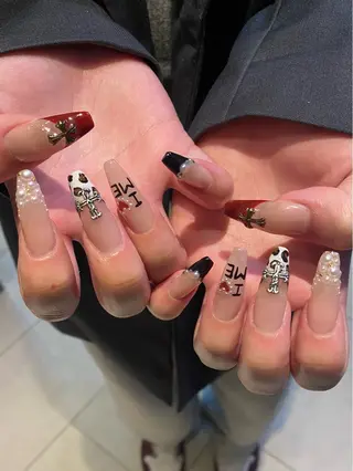 ロング Nail Salon Coffret西中島店所属・coffret　酒井 萌のネイルデザイン