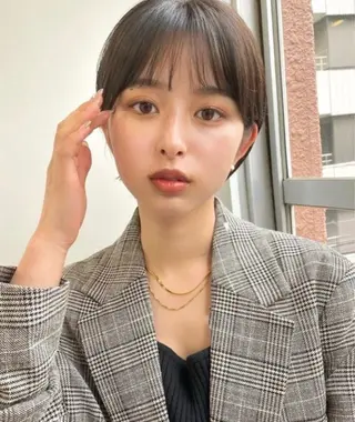 ショート 似合わせカット‪// 鶴我万唯華のヘアスタイル