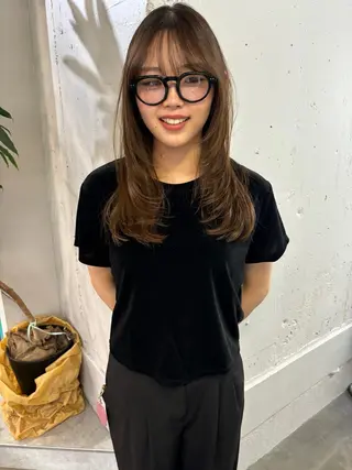 セミロング 似合わせレイヤーカ ット　ʚɞ riiのヘアスタイル