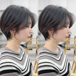 ショート 名古屋/艶カラー🫧 /アレンジ/ショートのヘアスタイル