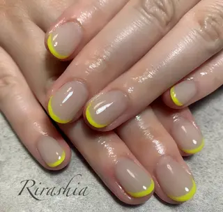 ネイル うる艶/透明感 Rirashaのネイルデザイン