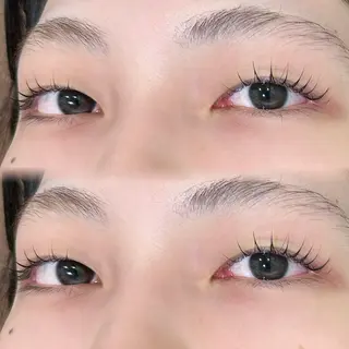 マツエク・マツパ 暖色カラー/アレンジ /束間まつげ🌼のヘアスタイル