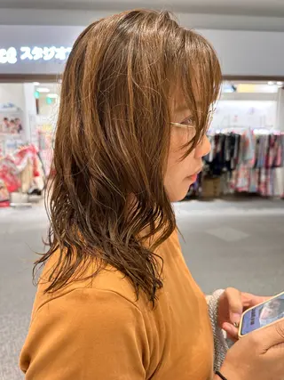 セミロング GOAT_茅ヶ崎 キシ サクラのヘアスタイル