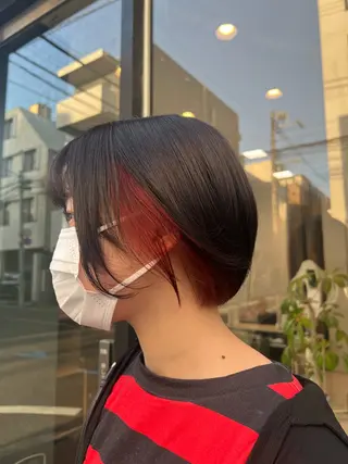 ショート カラー 髪質改善&トリートメント Loops鷺沼店所属・🌷髪質改善/ 落合 咲弥🌷のヘアスタイル