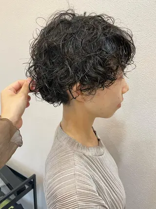 ショート パーマ ボブ/髪質改善/ soiナカジママドリのヘアスタイル
