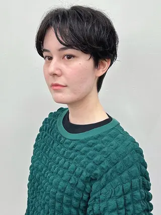 ショート 小顔ボブ/お悩み解決 /ボブパーマ/とういのヘアスタイル