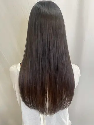 ロング 髪質改善/縮毛矯正 /ブリーチ矯正/岡部のヘアスタイル