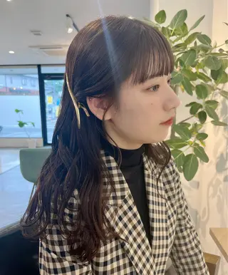 ロング カラー このか🕊️ベージュ /グレージュ/カットのヘアスタイル