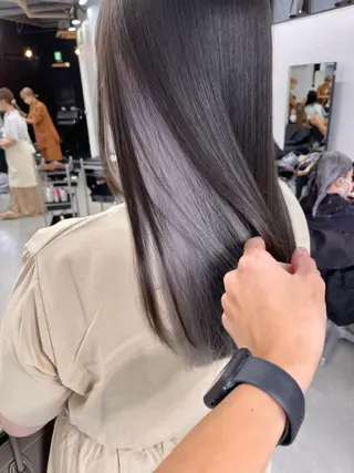 セミロング カラー ブリーチダブルカラー 【koide】のヘアスタイル