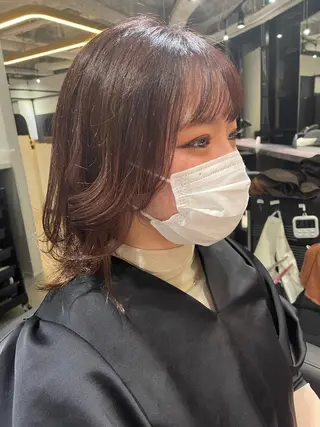 ミディアム カラー One By The Ect所属・ショート/脱白髪染め ☆宇﨑悠実のヘアスタイル