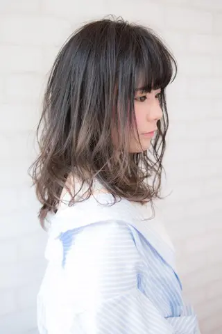 ミディアム 高橋 一矢のヘアスタイル