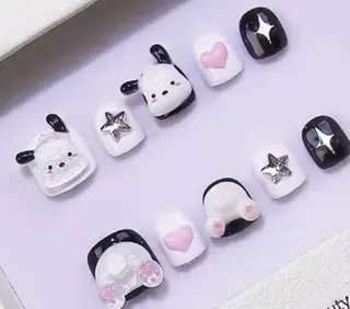 ネイル H3 Nail Tsuki🦋💙のネイルデザイン