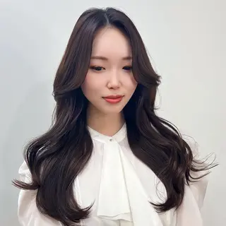 セミロング カラー パーマ ヘアアレンジ メンズ キッズ ネイル マツエク・マツパ アイブロウ 韓国×髪質改善💊 似合わせ/武田涼のヘアスタイル