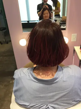 ショート 所渉/韓国レイヤー /ウルフカットのヘアスタイル