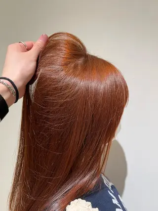 セミロング カラー 韓国レイヤー🇰🇷 韓国研修◎渋谷カイトのヘアスタイル