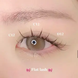 マツエク・マツパ 肌に馴染むハイトーン /ミルクティーカラーのマツエク・マツパデザイン