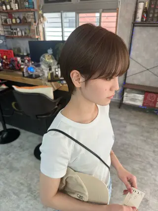 ショート C’LD hair  produce /シールドヘア所属・モテ髪/ボブ/ショー ト/アダチフウトのヘアスタイル