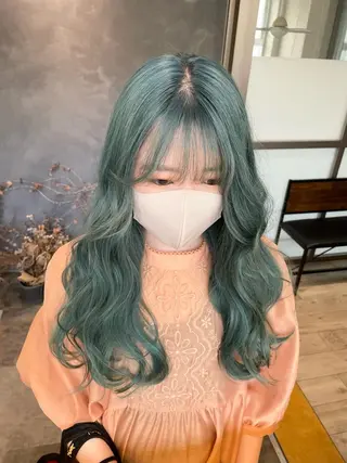 ロング カラー ~tie.hair salon所属・Ryoka🌼倉敷/ ハイトーン/レイヤーのヘアスタイル