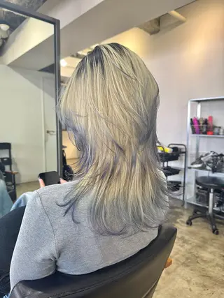 ミディアム カラー ヘアアレンジ 🪽似合わせカラー RENA.🪽🩶のヘアスタイル