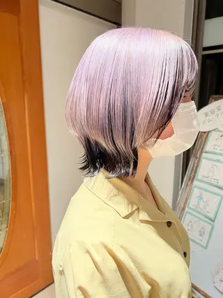 ショート カラー カラースペシャリスト ・齊藤 羽瑠輝のヘアスタイル