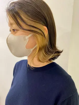 ロング カラー 顔周り/ブリーチなし /縮毛矯正🫧伊勢のヘアスタイル