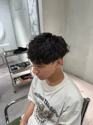 パーマ メンズ ブリーチ/パーマ特化 片平和寿のヘアスタイル