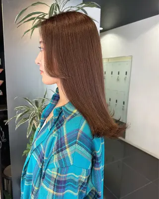 セミロング ミディアム/レイヤー ハイライト/aikaのヘアスタイル