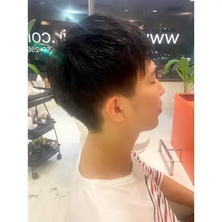 ショート メンズ 前さこ 結衣のヘアスタイル