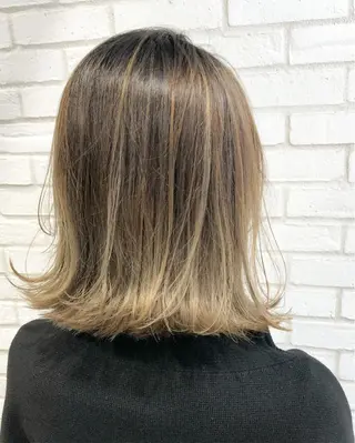 ミディアム カラー 佐藤 高徳のヘアスタイル