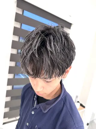 カラー メンズ 加藤 佑二のヘアスタイル
