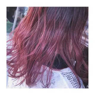 ミディアム カラー 小國 綾かのヘアスタイル