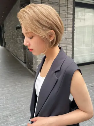 ミディアム カラー 外国人風ヘア スペシャリスト★高沼のヘアスタイル