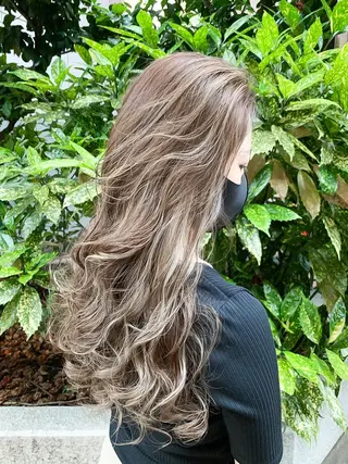 ロング カラー 髪質改善&韓国風特化 型サロン ミシェリーのヘアスタイル