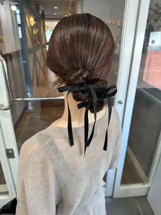 セミロング 宮﨑 あかねのヘアスタイル