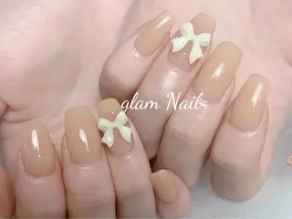 ネイル エツメ💅 長さだし🎀デザインのネイルデザイン