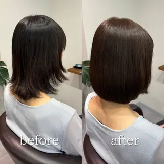 ミディアム ROOM所属・髪質改善・縮毛矯正/ 下村陽平のヘアスタイル