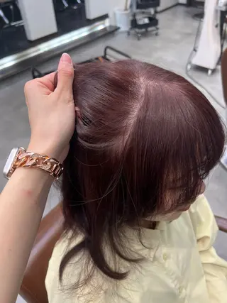 カラー 松本 萌奈のヘアスタイル