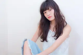 ロング カラー パーマ ヘアアレンジ 店長/ 加藤 流菜のヘアスタイル