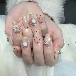 ネイル 🎀nana🫧 ワンホンネイル🎀のネイルデザイン