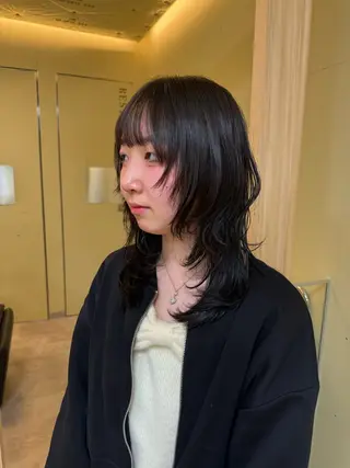 セミロング カラー 伶風/ボブ/ ハッシュカットのヘアスタイル