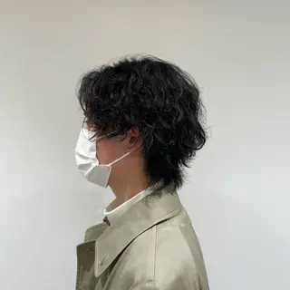 ミディアム フェザーパーマ職人 🪶ryosukeのヘアスタイル