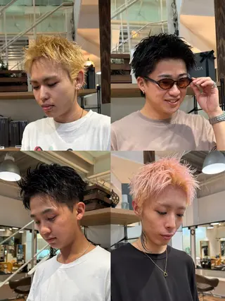 ショート カラー メンズ 四方田 皐希のヘアスタイル