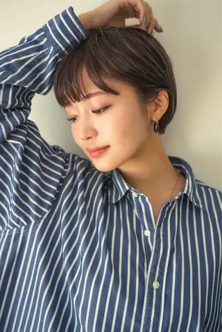 ショート benji仙台所属・KOKI/ ボブ/ パーマ/透明感カラーのヘアスタイル