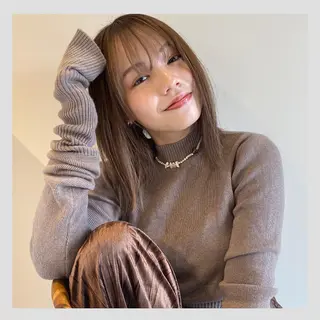 ミディアム カラー 当日予約大歓迎💗 依田瑞希のヘアスタイル