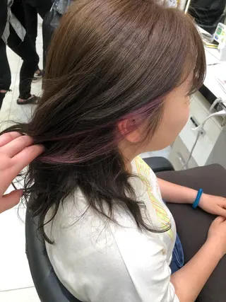 セミロング 岸 保奈美のヘアスタイル
