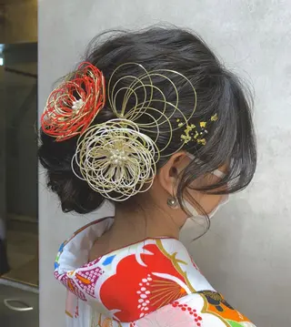 ヘアアレンジ にった みずきのヘアスタイル