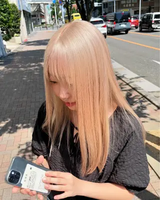 ロング 小田 輝太郎/ブリーチのヘアスタイル