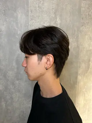 ショート メンズ become men's hair 名駅店所属・名駅/フェザーパーマ 韓国ヘア/森岡のヘアスタイル