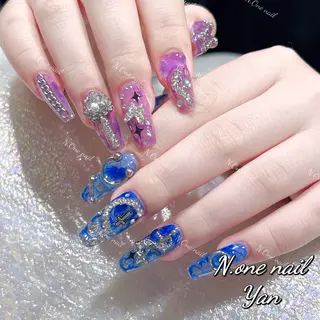 ネイル 長いだし/スカルプ/ パラシェルN.oneのネイルデザイン